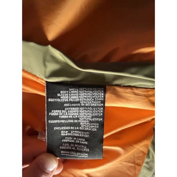 Orolay Womens XSmall Duck Down Peat Moss Puff Winter Jacket Coat Hooded - Picture 6 of 13